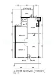 Blk 130 KIM TIAN VISTA (Bukit Merah), HDB 3 Rooms #571389391